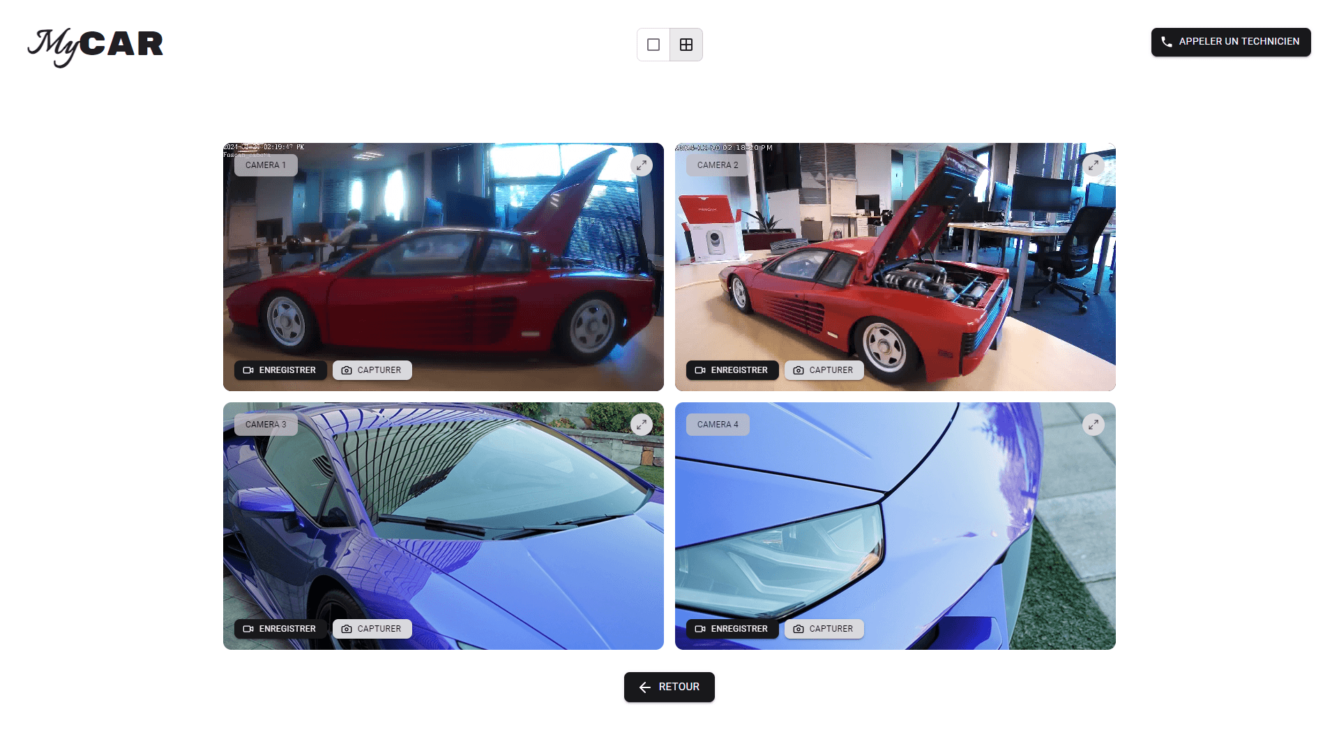 myCar - Multiple camera view